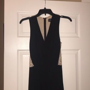 Evening dress with holiday sparkle